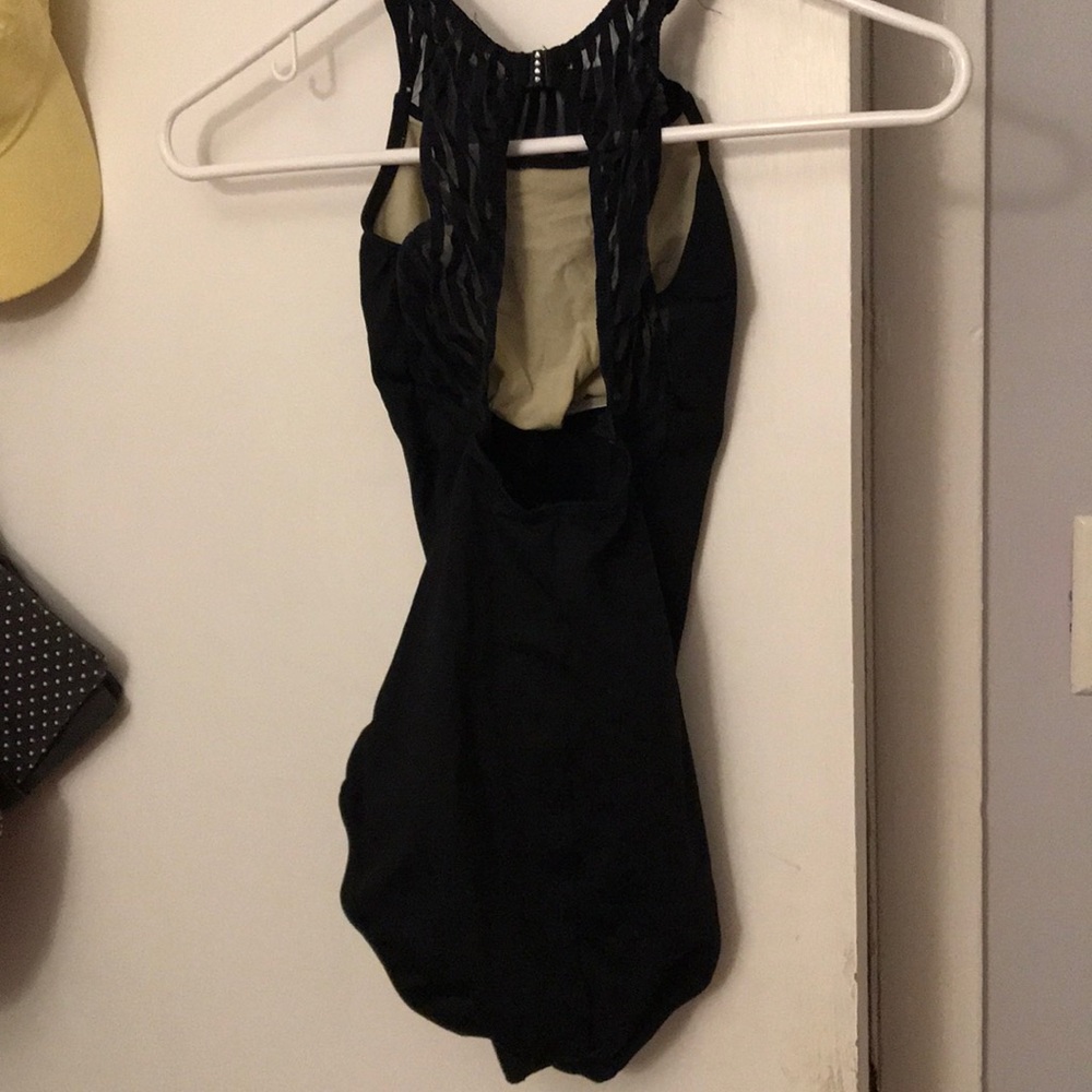 Black dance leotard